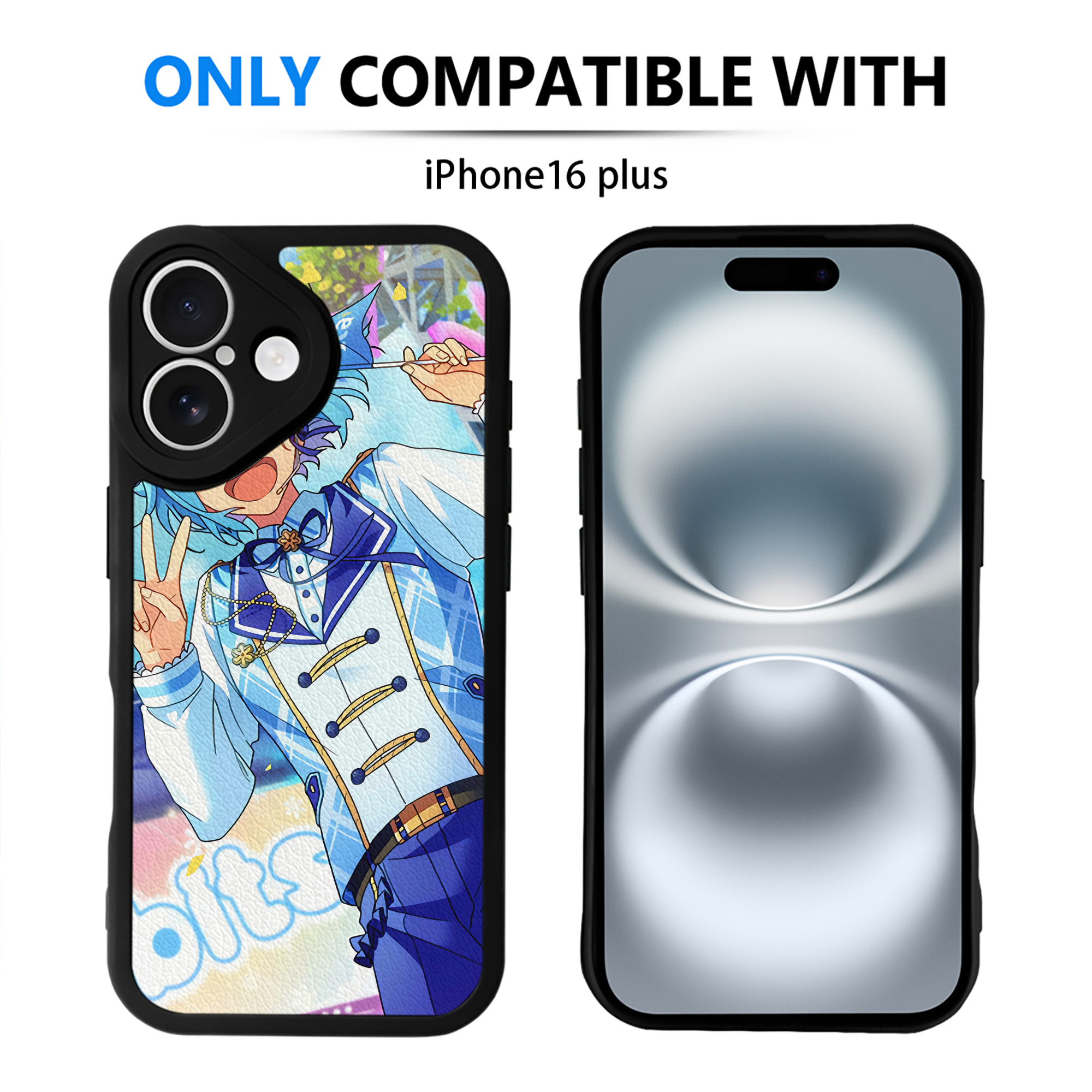 （画像用） あんさんぶるスターズ! Ensemble Stars 【iPhone 16シリーズ対応】シリコンスマホケース（レザー調） 材質：シリコン